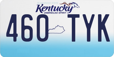 KY license plate 460TYK
