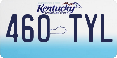 KY license plate 460TYL