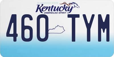 KY license plate 460TYM