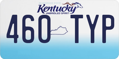KY license plate 460TYP