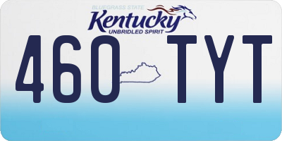 KY license plate 460TYT