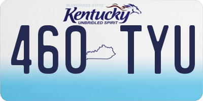 KY license plate 460TYU
