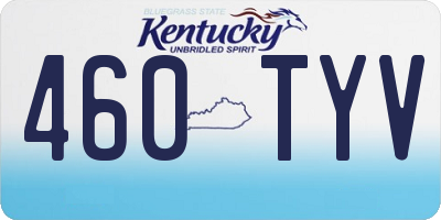 KY license plate 460TYV