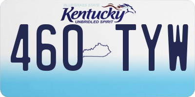 KY license plate 460TYW