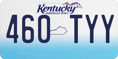 KY license plate 460TYY