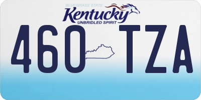 KY license plate 460TZA