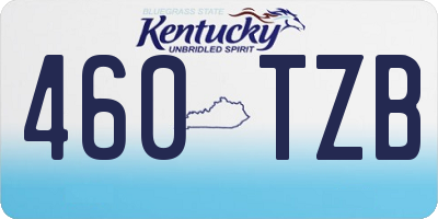 KY license plate 460TZB