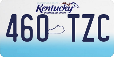 KY license plate 460TZC