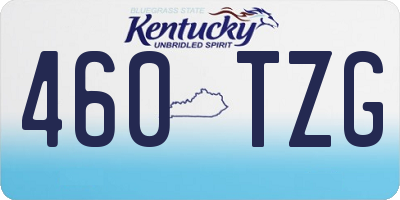 KY license plate 460TZG