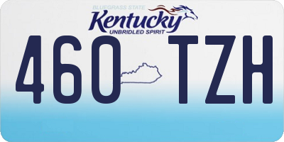KY license plate 460TZH
