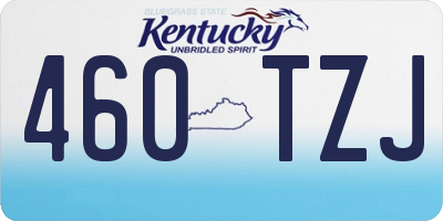 KY license plate 460TZJ