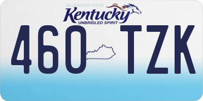 KY license plate 460TZK