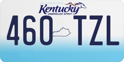 KY license plate 460TZL