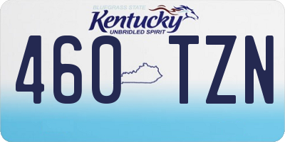 KY license plate 460TZN