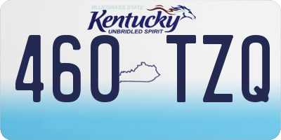 KY license plate 460TZQ