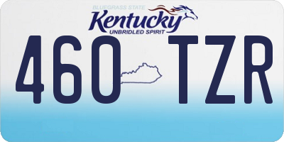 KY license plate 460TZR