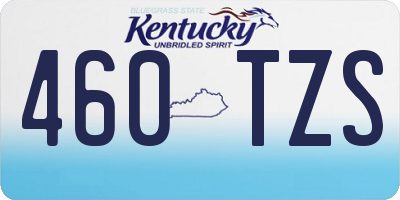KY license plate 460TZS