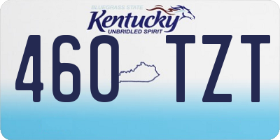 KY license plate 460TZT