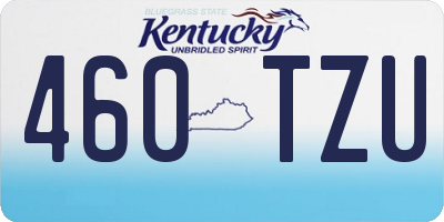 KY license plate 460TZU