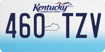 KY license plate 460TZV