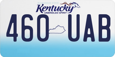 KY license plate 460UAB
