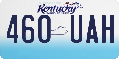 KY license plate 460UAH