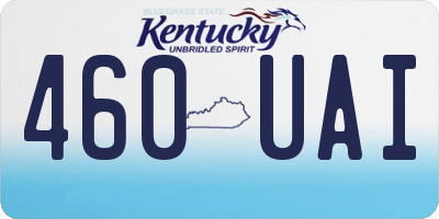 KY license plate 460UAI