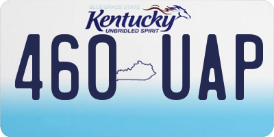 KY license plate 460UAP