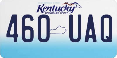 KY license plate 460UAQ