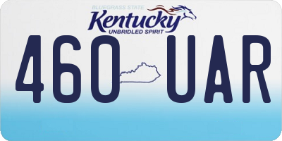 KY license plate 460UAR