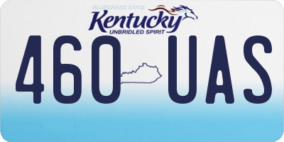 KY license plate 460UAS