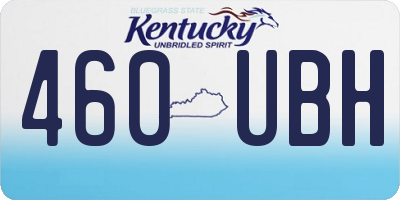 KY license plate 460UBH