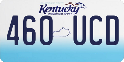 KY license plate 460UCD