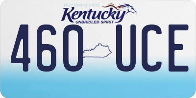 KY license plate 460UCE