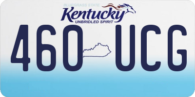 KY license plate 460UCG