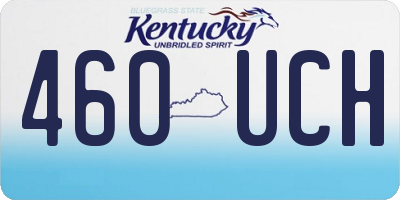 KY license plate 460UCH