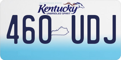 KY license plate 460UDJ