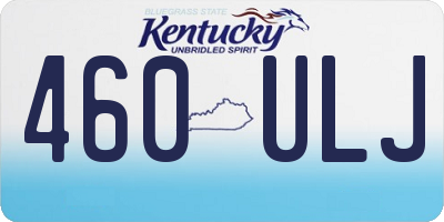 KY license plate 460ULJ