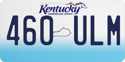 KY license plate 460ULM
