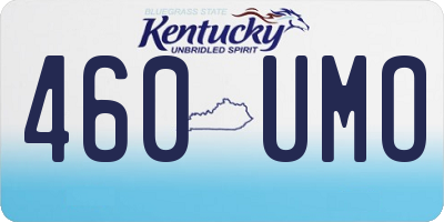 KY license plate 460UMO