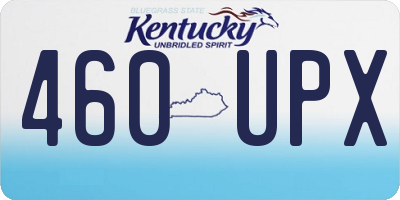 KY license plate 460UPX