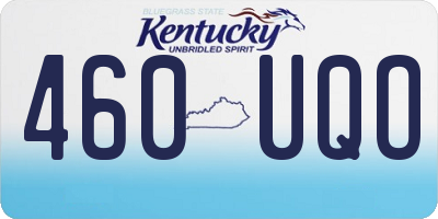 KY license plate 460UQO