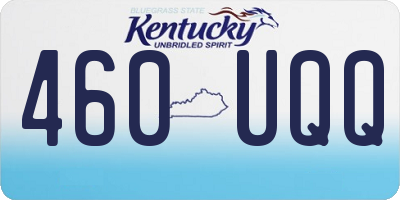 KY license plate 460UQQ