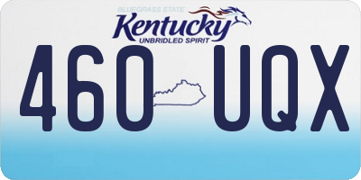 KY license plate 460UQX