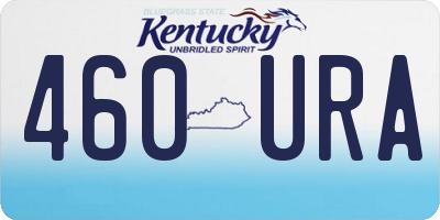 KY license plate 460URA