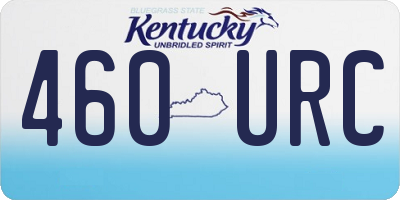 KY license plate 460URC
