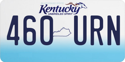 KY license plate 460URN