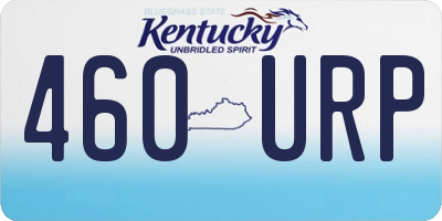KY license plate 460URP