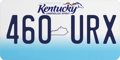 KY license plate 460URX