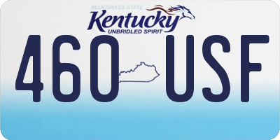 KY license plate 460USF